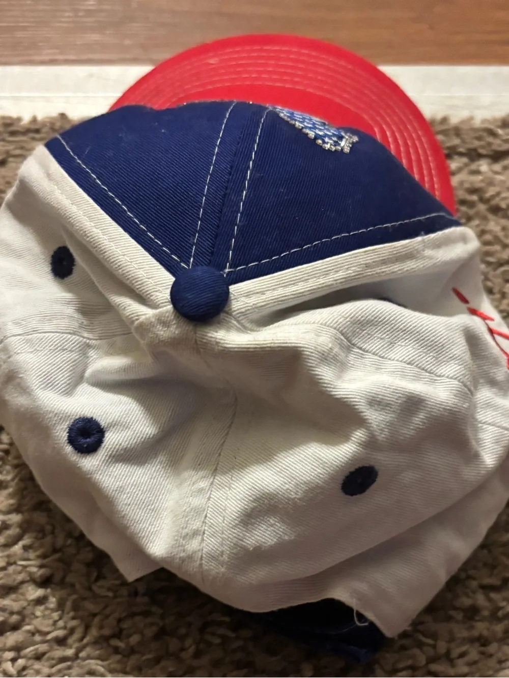 Cowgirl Hardware Girl Youth Vintage Baseball Cap patriotic Color Design Like New